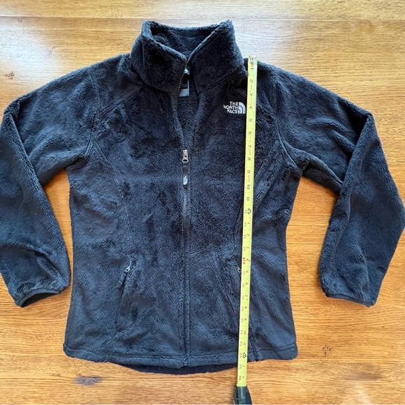 ⭐️ THE NORTH FACE Girls Osito Full Zip Fleece Jacket Black Size XL 18 - Picture 16 of 17